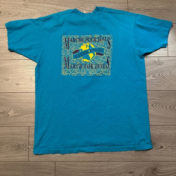 Vintage March for Jesus Double Print Single Stitch Baggy Tee - Picture 2 of 5